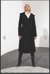 Чорне пальто , Vovk, розмір S-M. Стан чудовий.