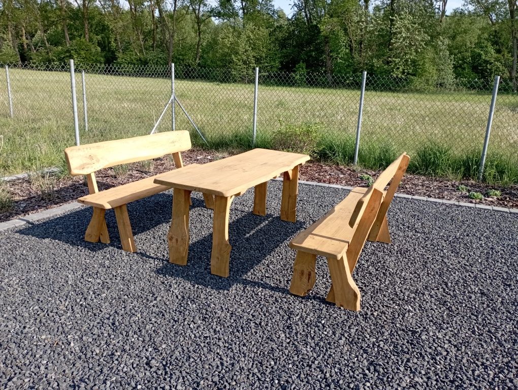 Zestaw mebli meble ogrodowych ogrodowe zestaw biesiadny stół z ławkami