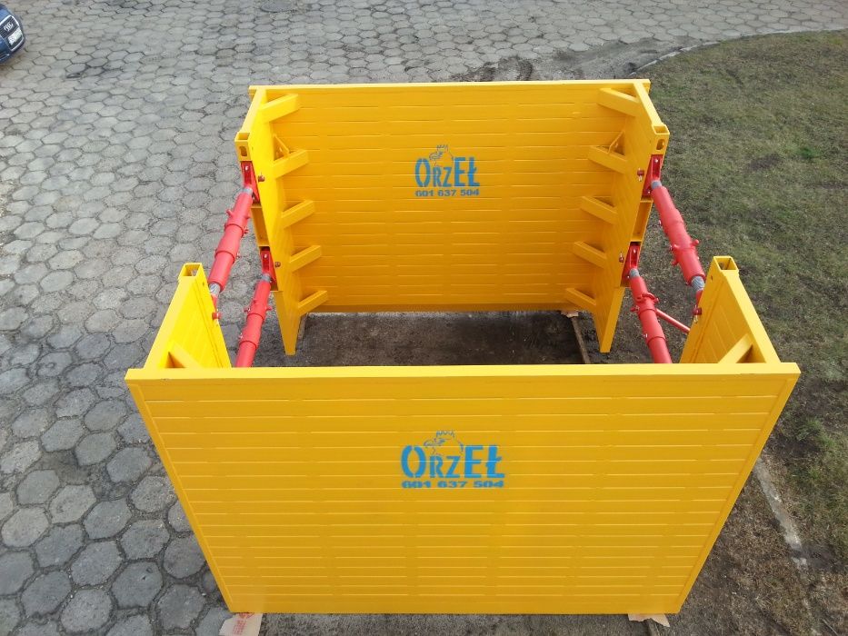 Szalunki do wykopów- studnia 3x3 nowe producent !!!