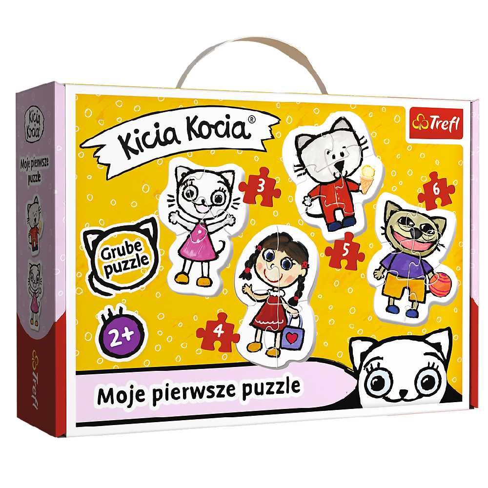Trefl Baby puzzle Pierwsze puzzle Wesoła Kicia Kocia 36088