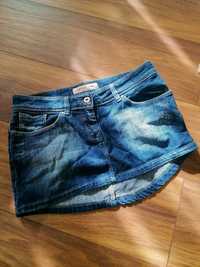 Mini jeansowa spódniczka minówka krótka spódnica S Salsa niski stan
