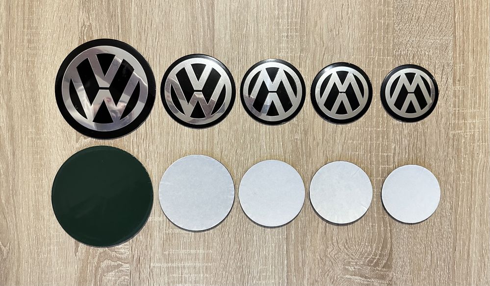 Conjunto 4 Centros Volkswagen 70mm 65mm 60mm 56mm 55mm