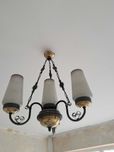 Lampa  Żyrandol pokojowy Styl  PRL
