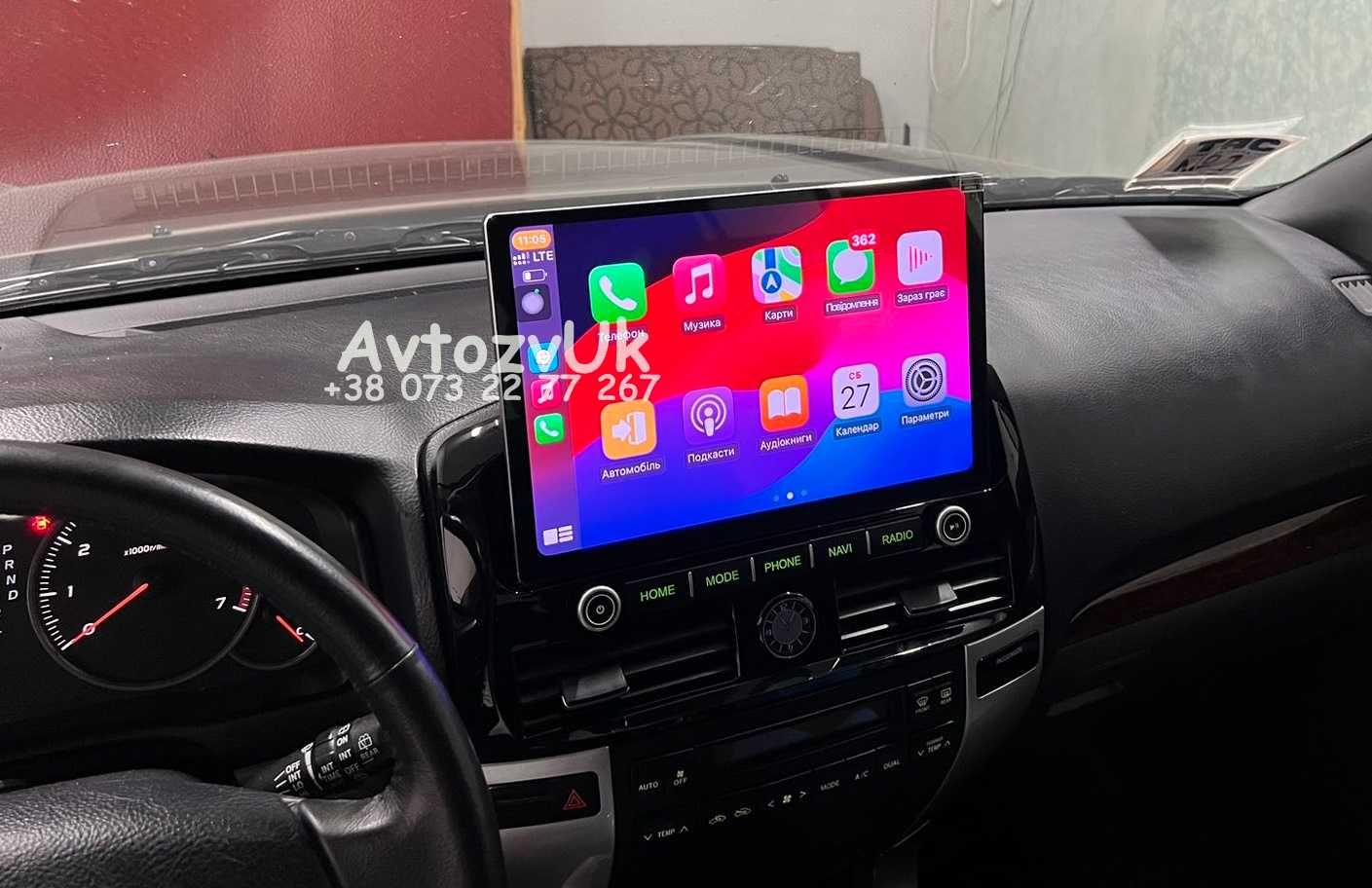 Магнитола PRADO 120 Toyota монітор TV Дисплей Прадо Андроид 14 CarPlay