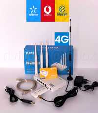 Комплект мобильного 4G интернета /роутерNetis/4Gмодем/4G антенна 7dBi