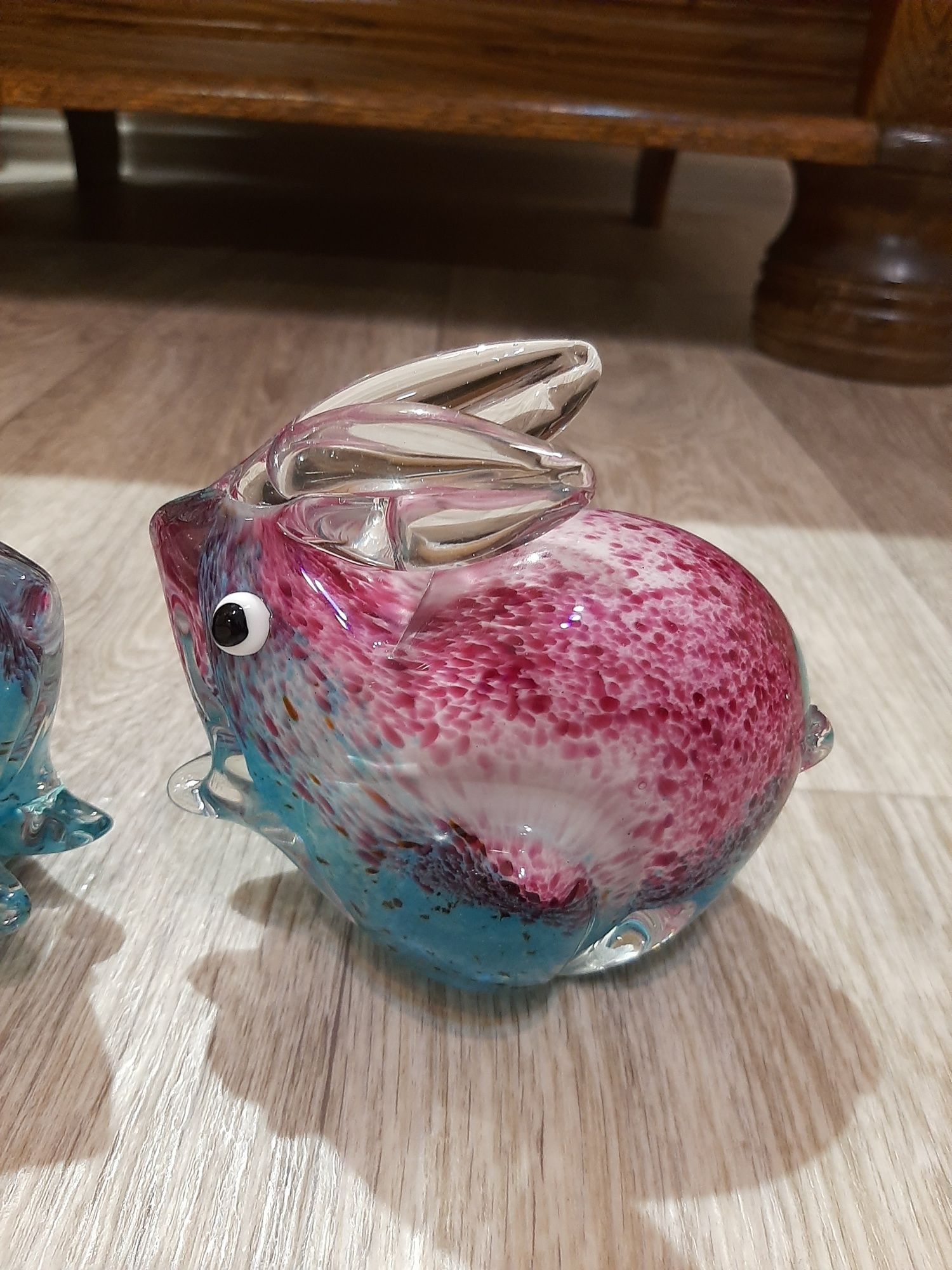 Сувенир зайцы Vintage Murano GLASS. Bunni Rabbit