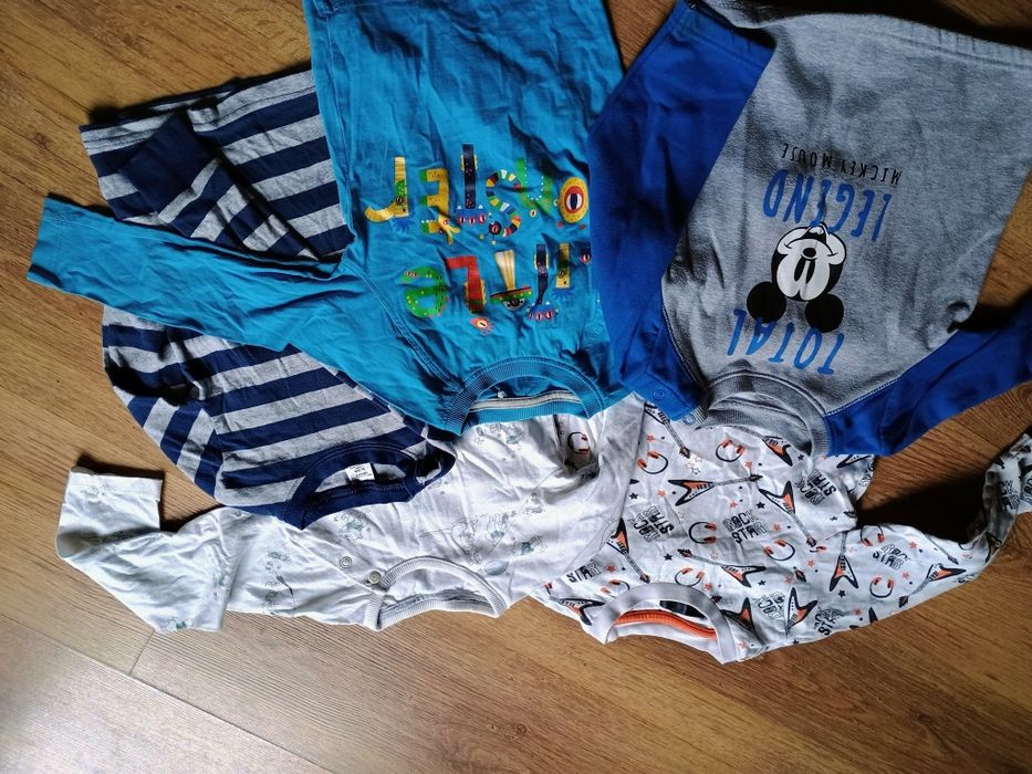 5pak bluzek chłopięcych rozmiar 86-92