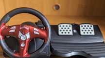 Руль для ПК Genius Trio Racer FF / ігровий кермо USB з вібрацією