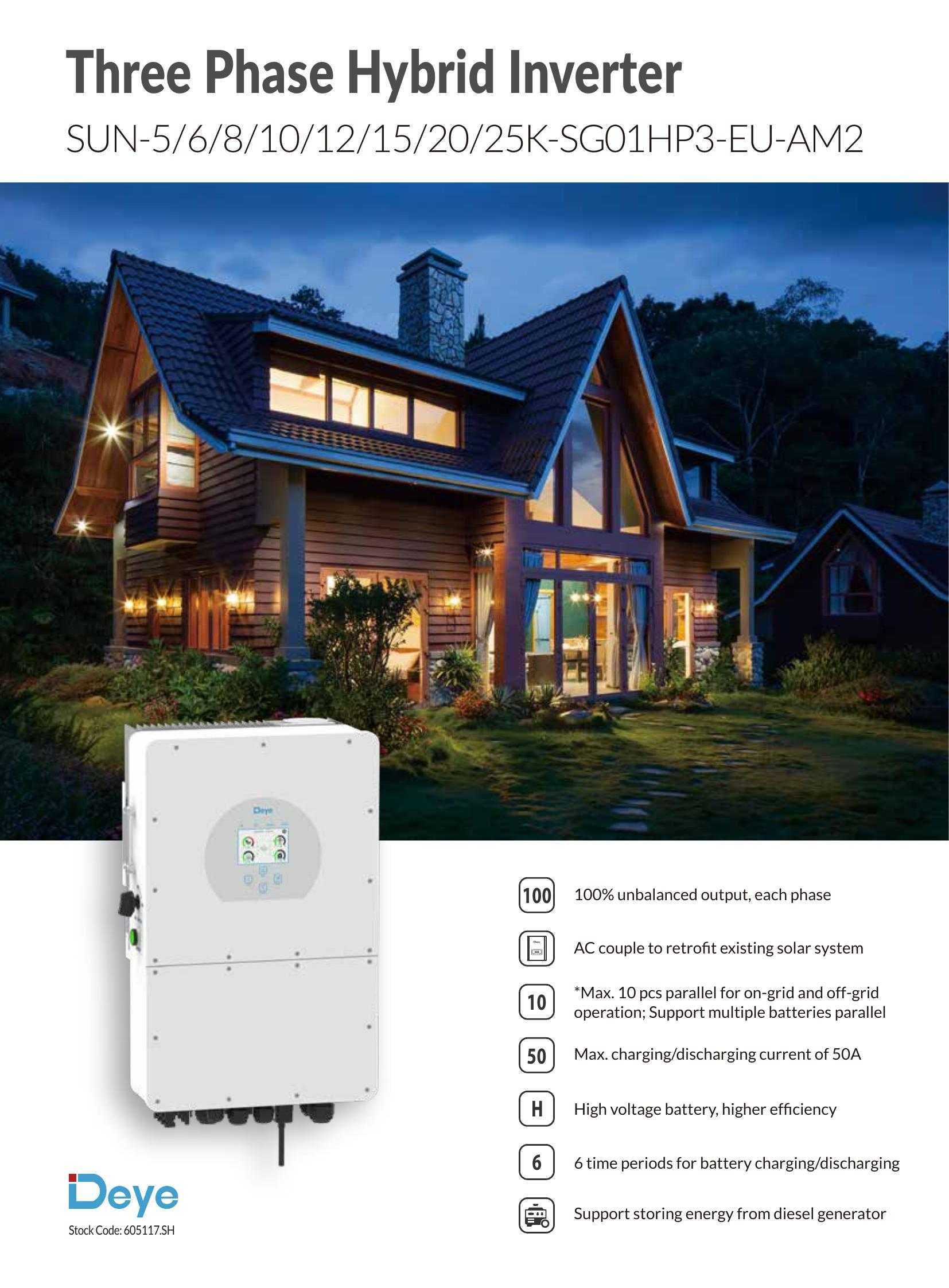 Zestaw PV 30 kWp (43x 700W Bi +DEYE 30K HP3+mag 20 kWh+BMS]-52999zł