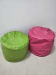 2 puffs ( verde e rosa)