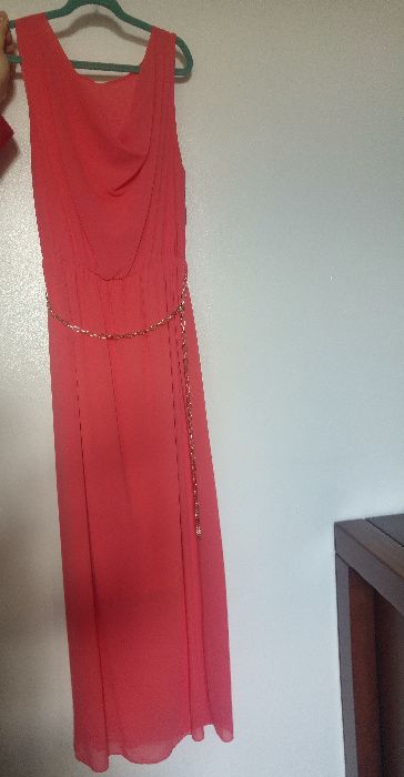 Vestido Comprido Coral