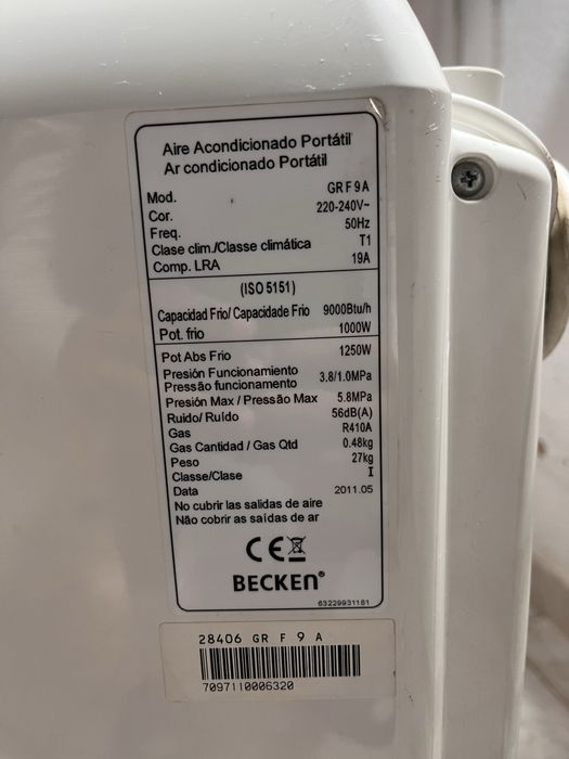 Ar condicionado portátil