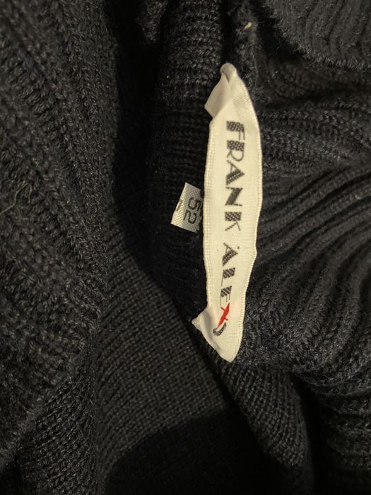 Frank Aleks rozm 52/ L granatowy kardigan męski unisex wełna akryl