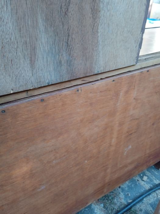 Kredens komoda z nadstawka drewno artdeco