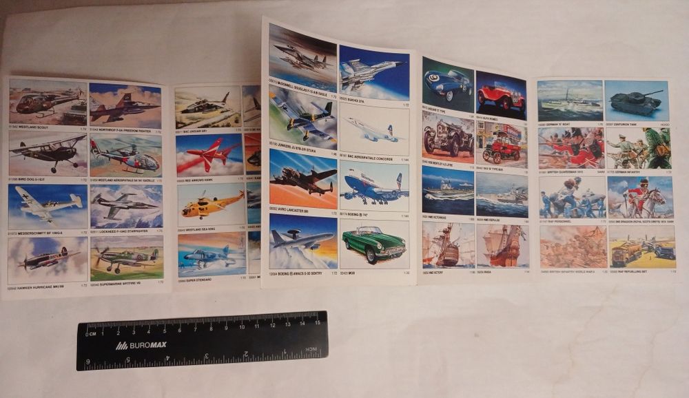 Рекламный буклет для сборных моделей, упаковка от сборного модели само