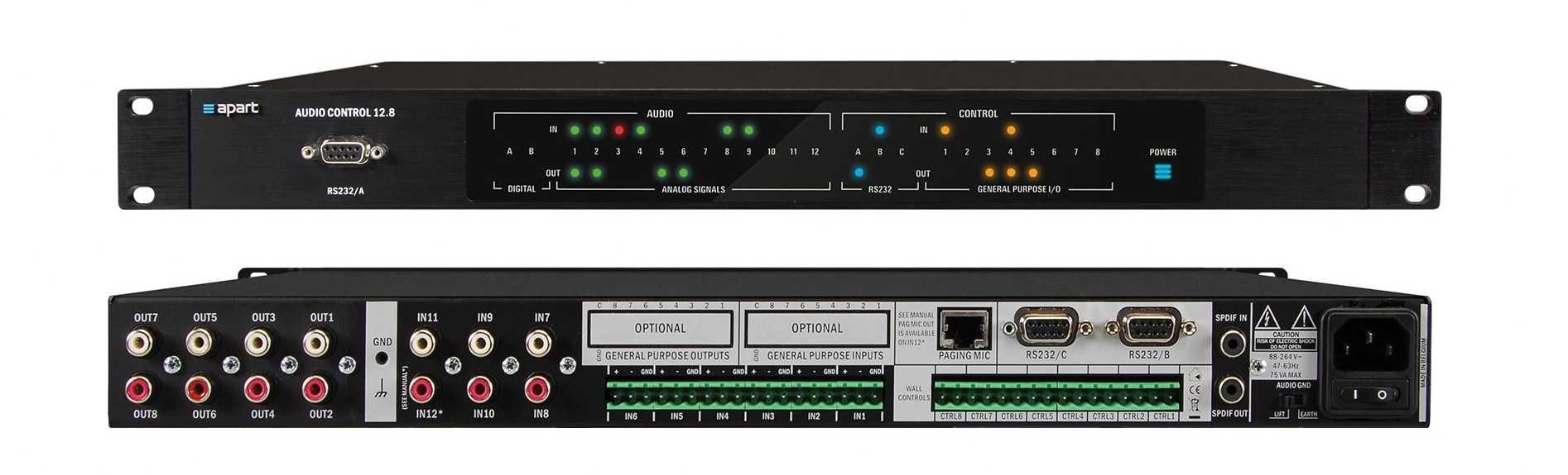 Matryca Apart AUDIOCONTROL 12.8 Zarządzanie źródłami dźwięku NOWA GW24