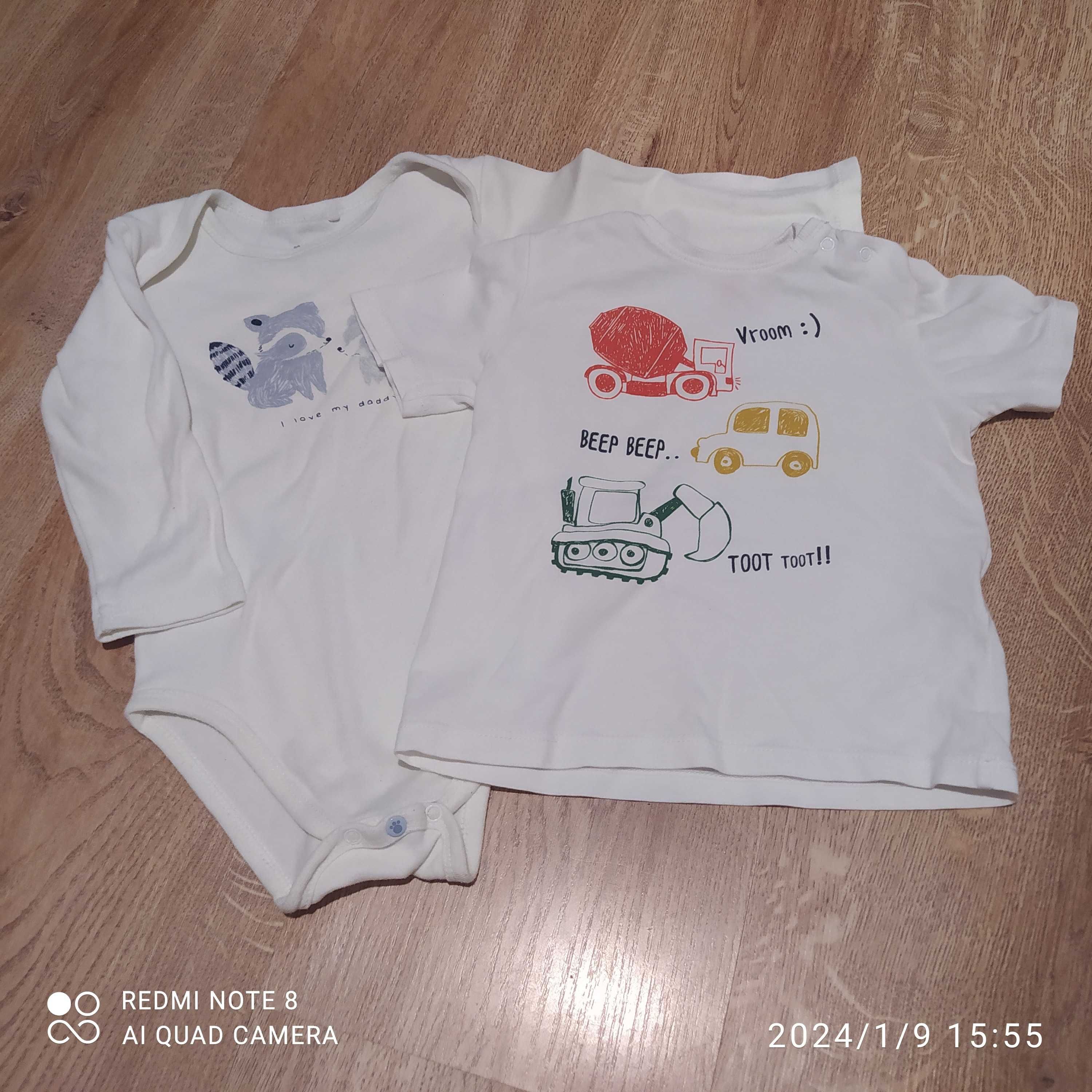 Zestaw dla chłopca, body i T- shirt 80