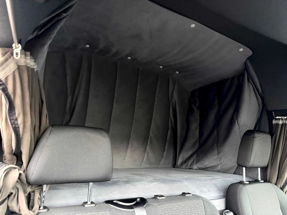 Спальник з перегородкою + шторки кабіни до Mercedes Sprinter 907