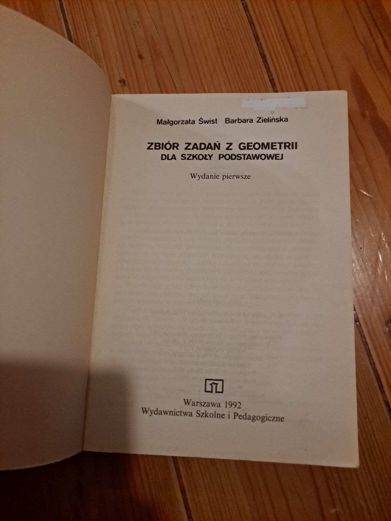 Zbiór zadań z geometrii dla szkoły podstawowej-M. Świst, B. Zielińska