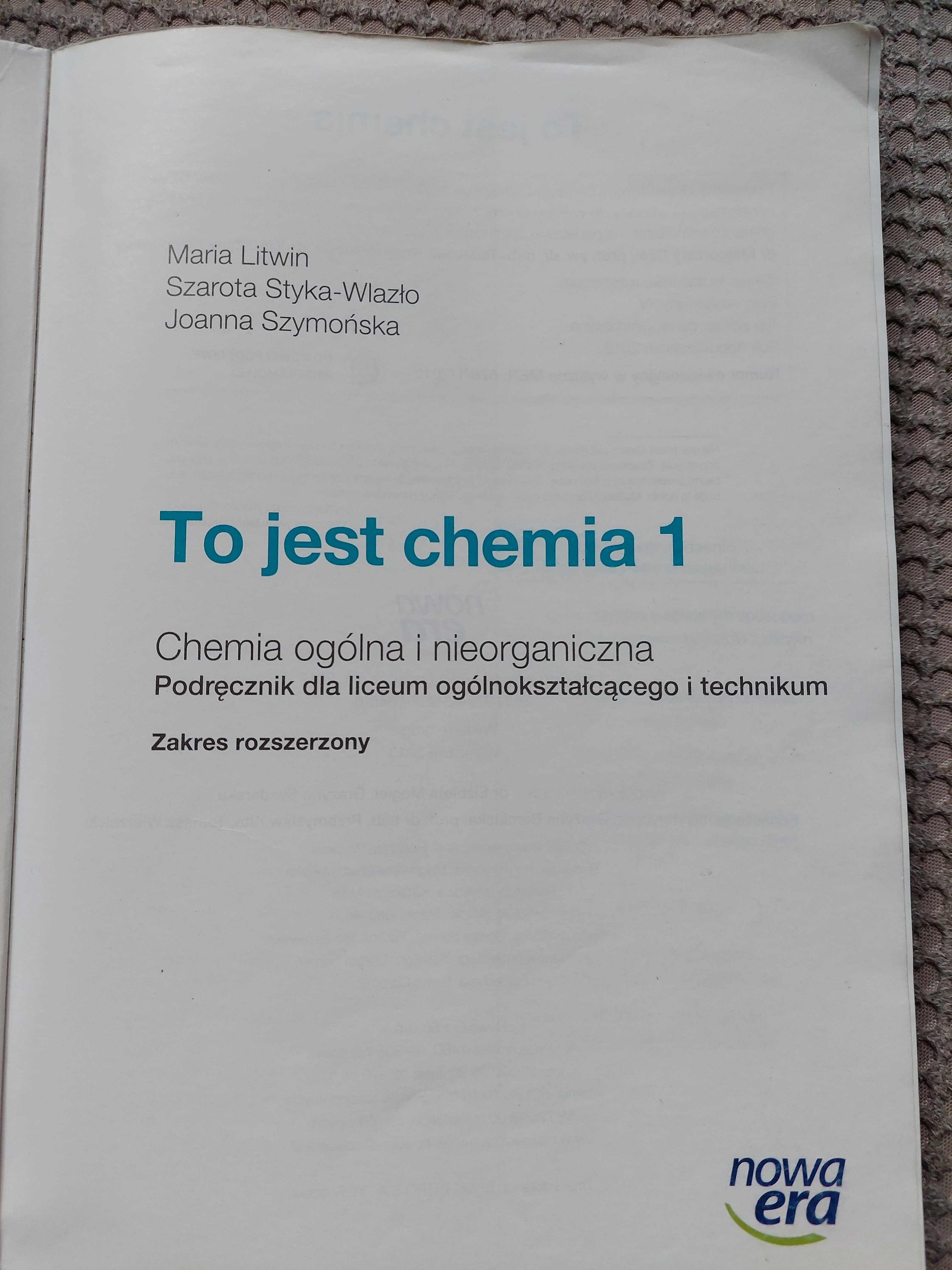 podręcznik i CD-matura "To jest chemia 1" zak. rozszerzony