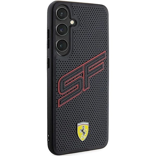 Etui Ferrari Big SF Perforated na Samsung Galaxy S24 - czarne