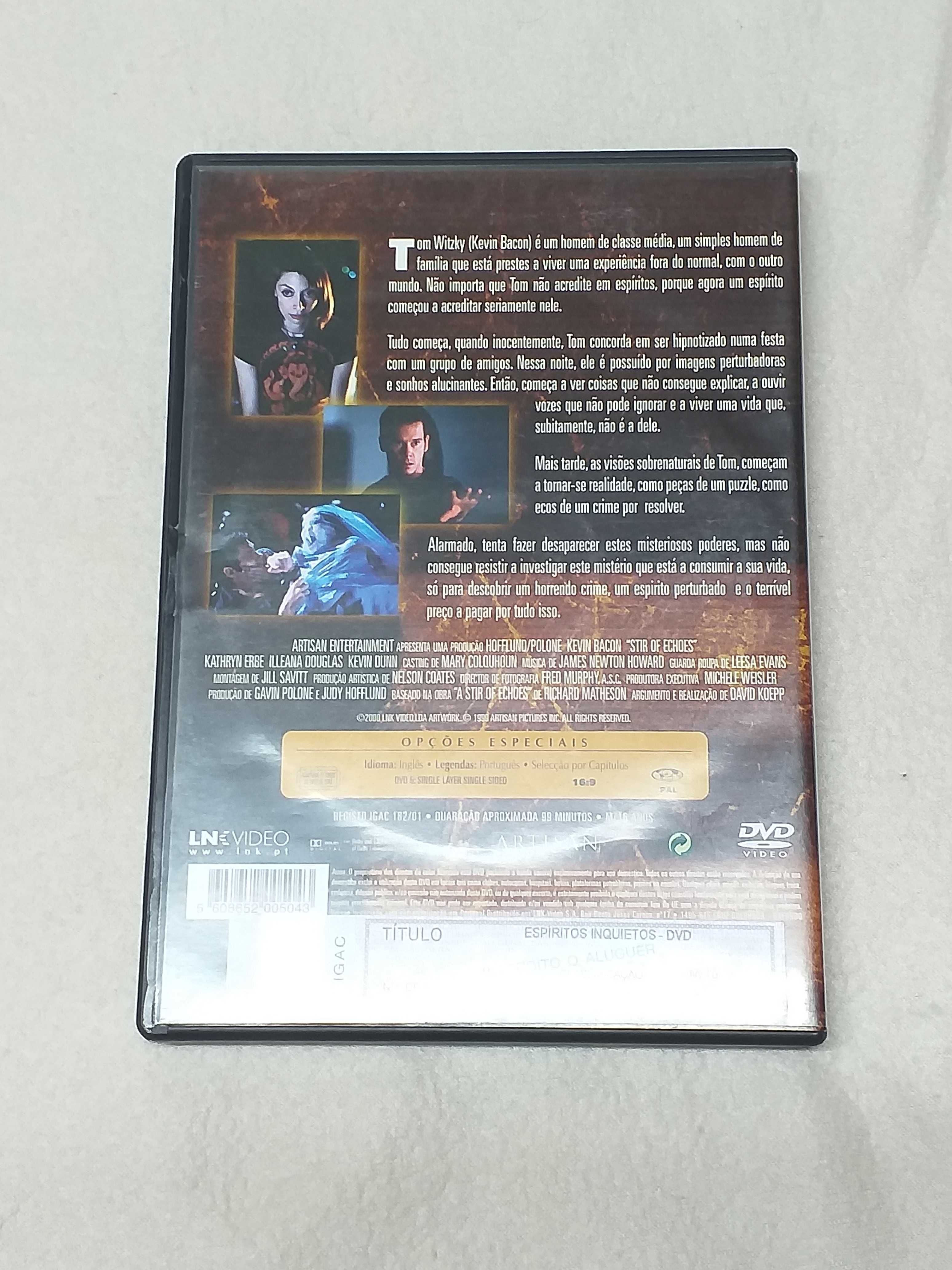 DVD do filme Espíritos Inquietos