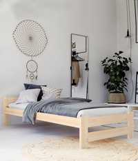 Łóżko z materacem sosnowe drewniane Małżeńskie Pojedyncze DOSTAWA