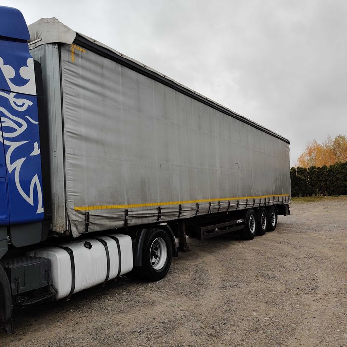 Naczepa Kögel 2012 – dach i boki zsuwane, oś podnoszona, osie SAF