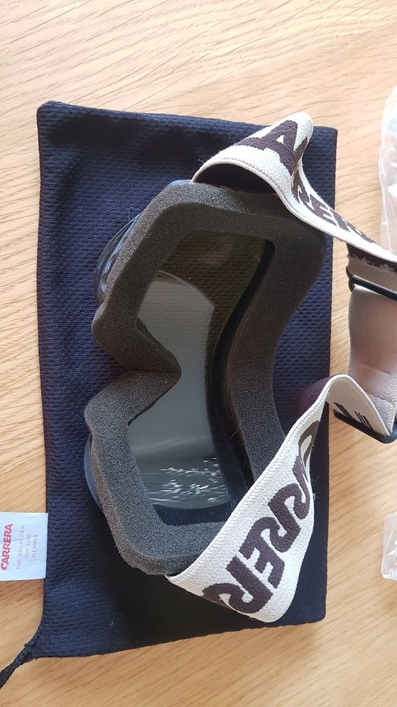 Gogle okulary CARRERA narty snowboard stan idealny w etui