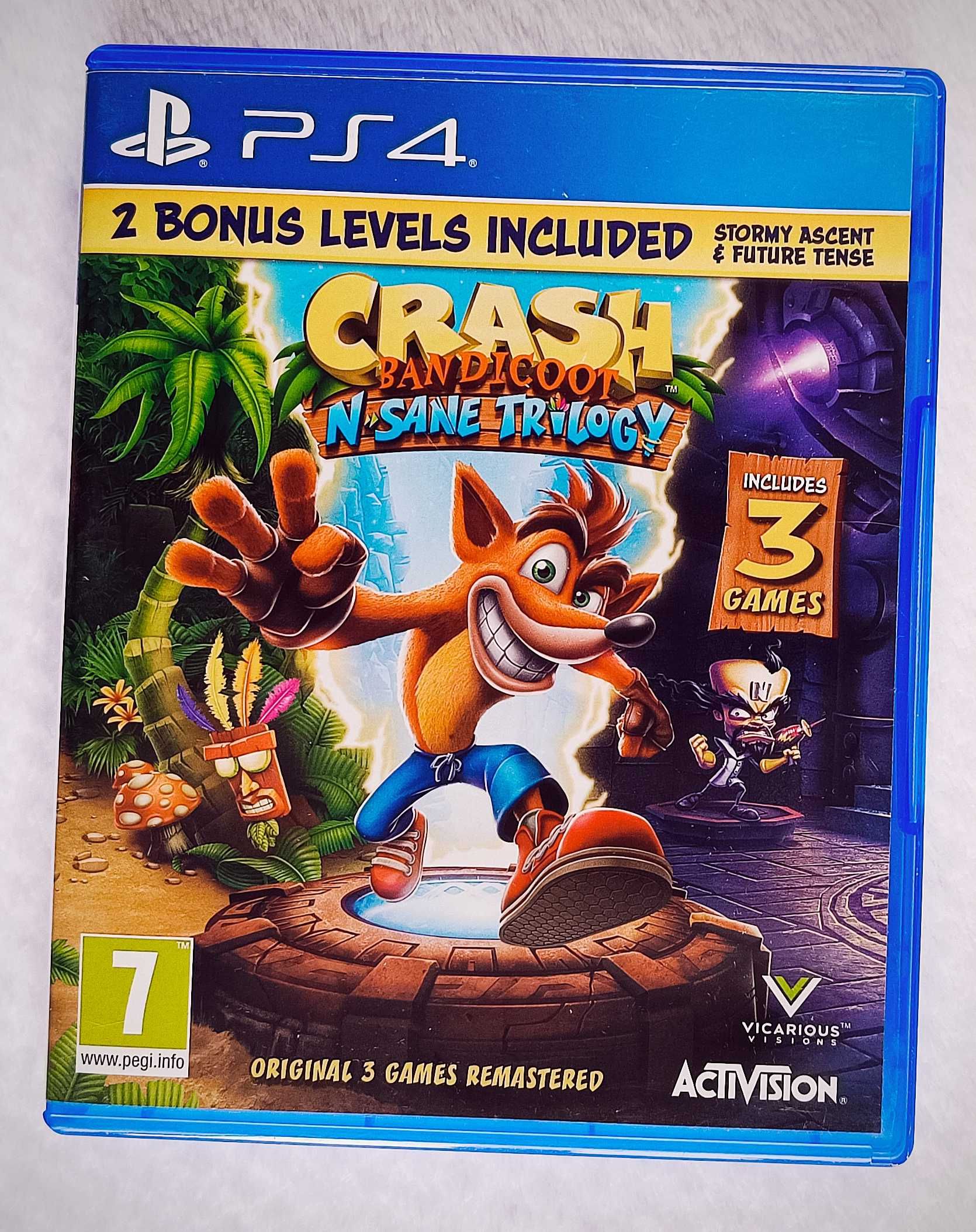 Crash Bandicoot N. Sane Trilogy Trylogia PS4