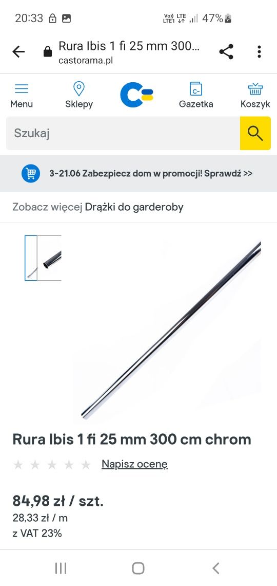Rurki wieszaki ścienne zaślepki złącza trzykierunkowe końcówkimocujace