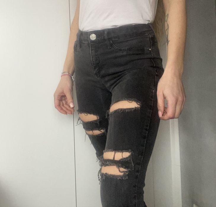 spodnie czarne River Island roz. XS