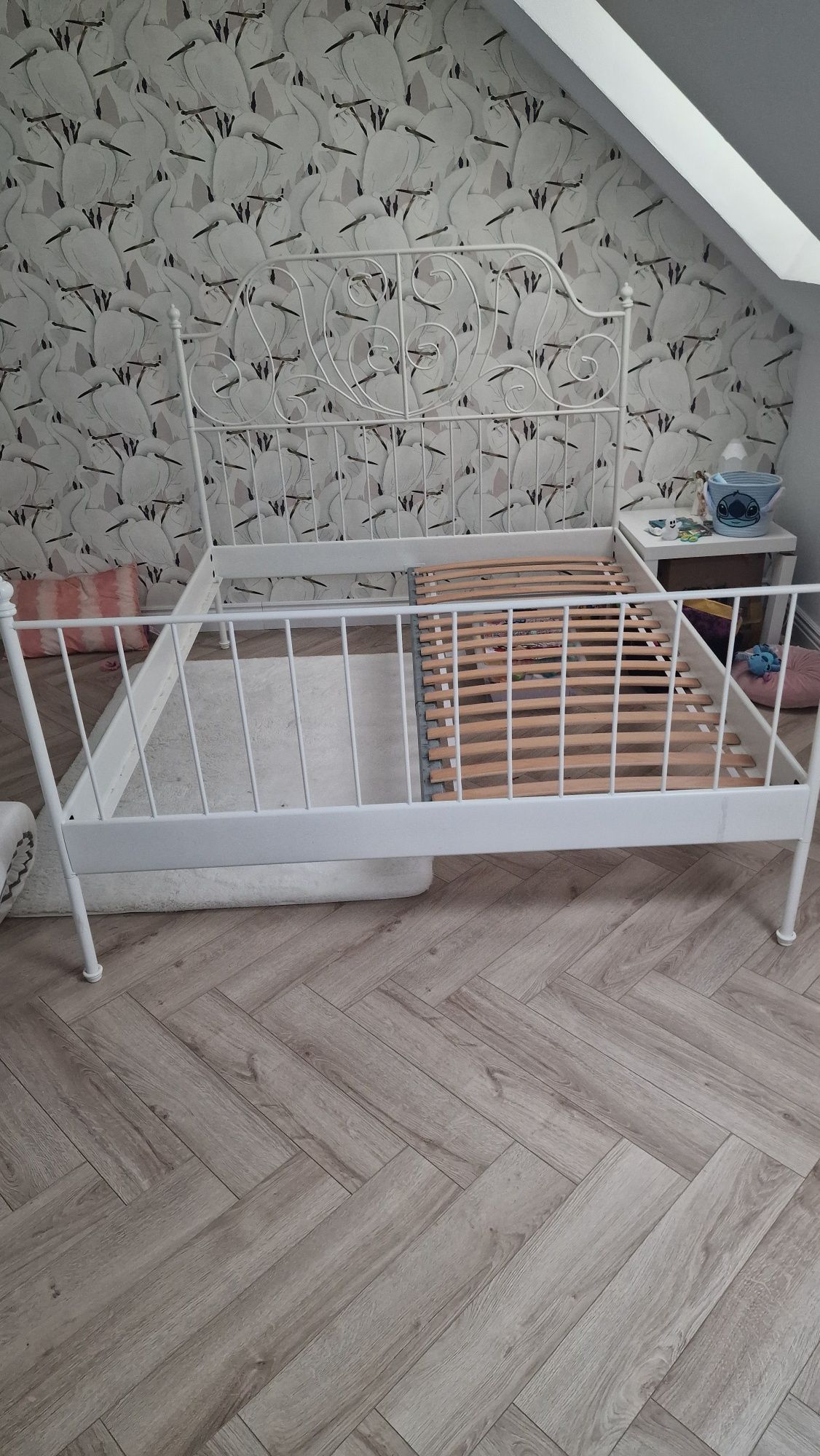 Rama Metalowa Łóżka IKEA z materacem 200 X 160