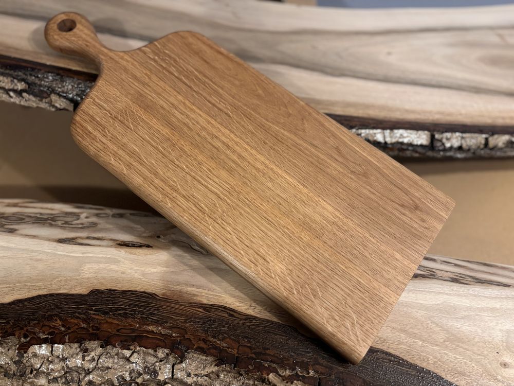 Deska dąb do krojenia serwowania lite drewno rzemieślnicza handmade
