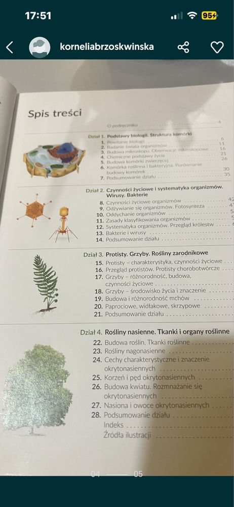 poRęcznik do biologii klasa 5  piąta Nowa Era