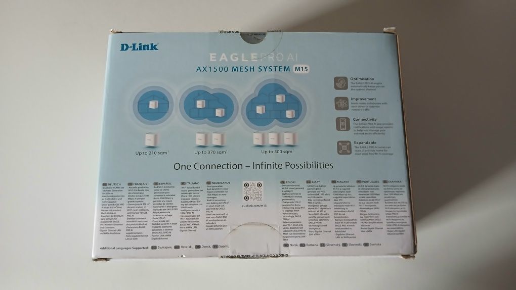 Sistema Mesh D-Link EAGLE PRO AI AX1500 Dual Band Home WiFi 6 (Pack 2)