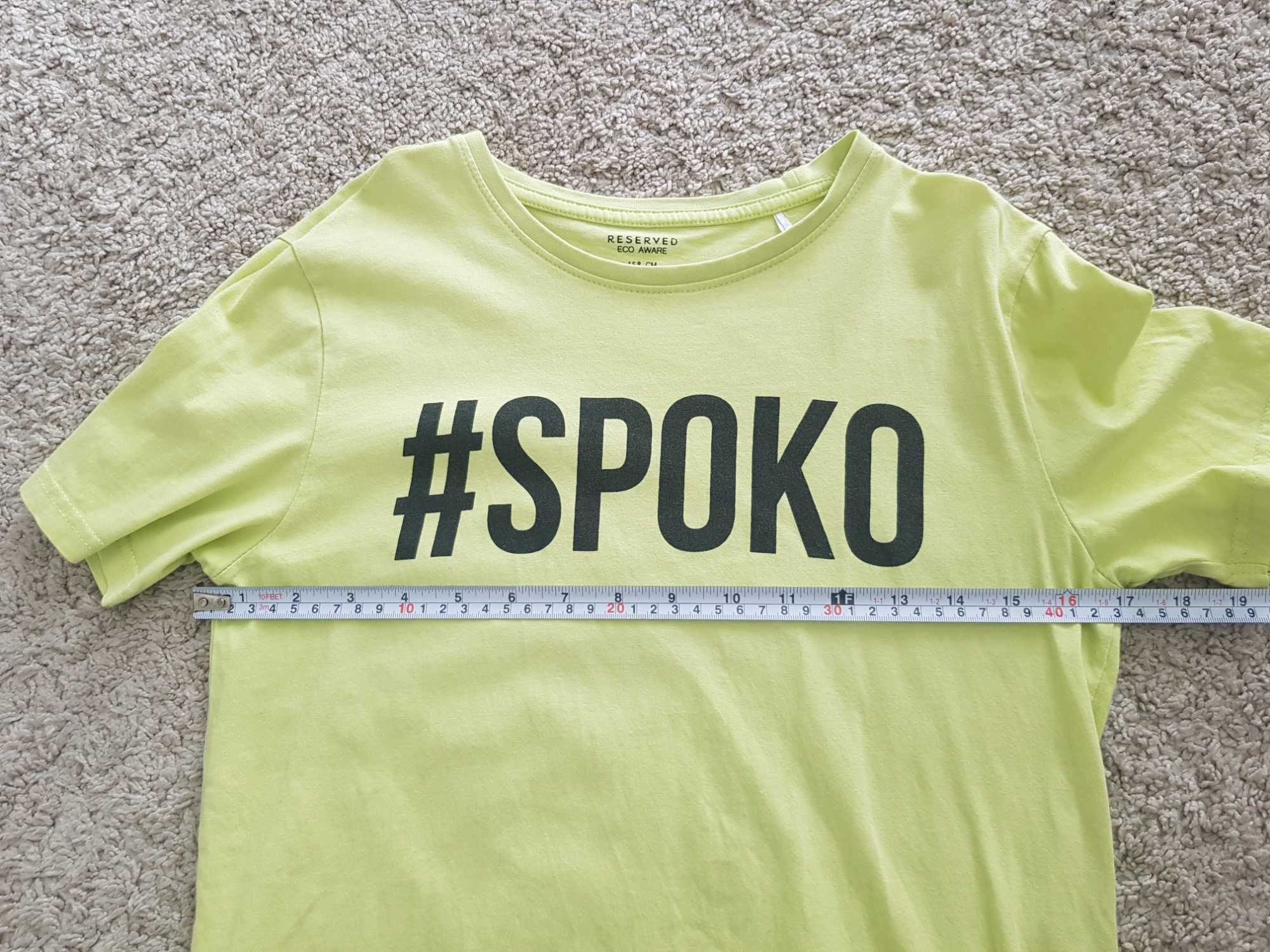Koszulka kanarkowa-żółta Reserved, #spoko, roz. 158