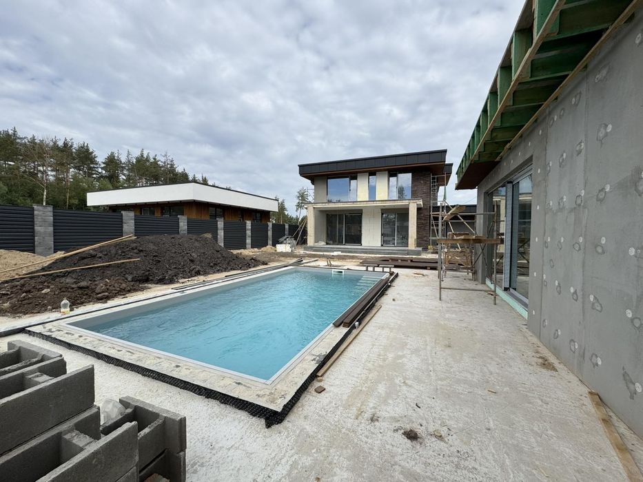 ‼️Будинок з гаражем в КМ Нова Ходосівка. 10 соток. Басейн