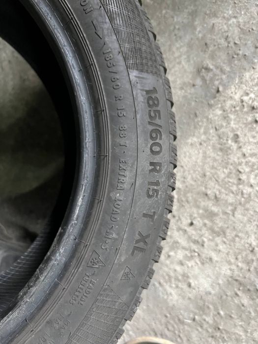 Автошини зимові CONTINENTAL 185/60/15 (2шт) Резина,Колеса,Гума,Скати,Ш