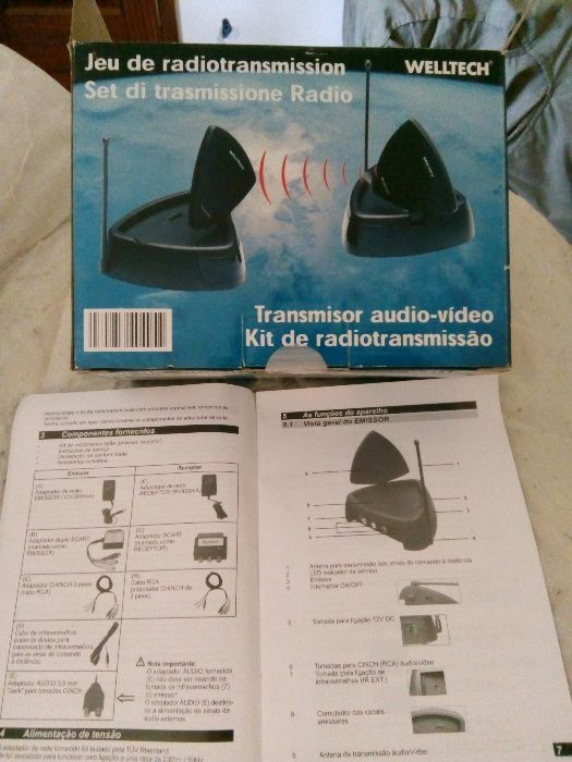 Pela melhor oferta Kit Welltech Wireless Audio /Video+IR 2.4 Ghz