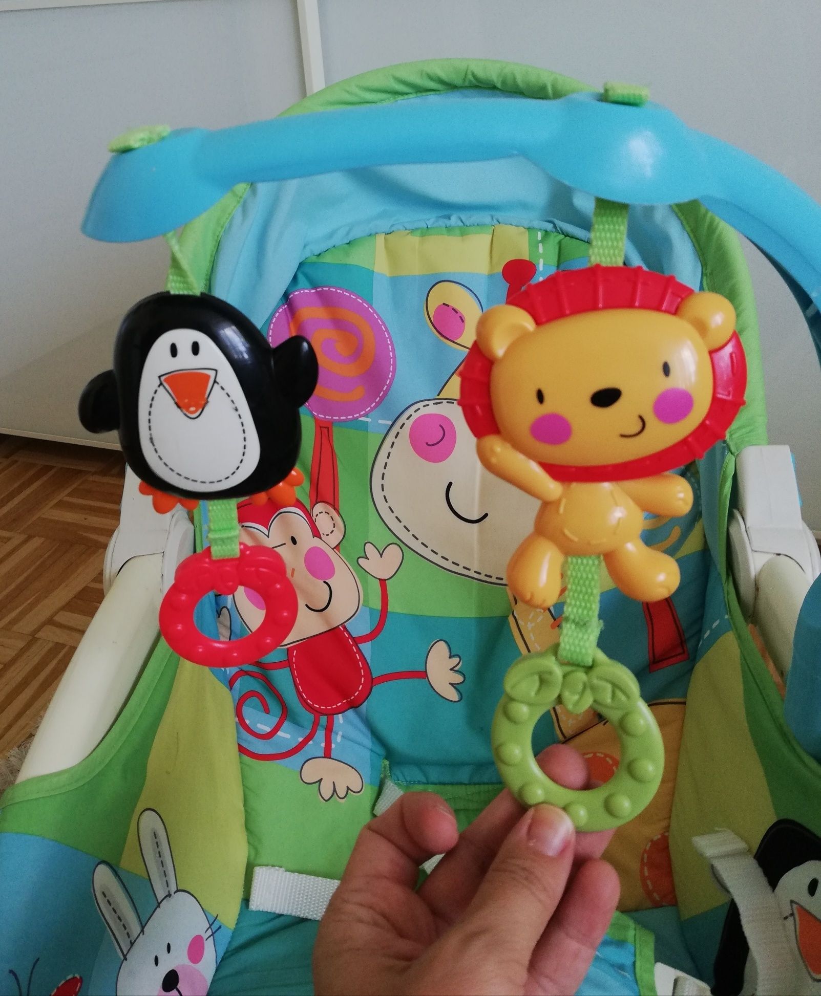 Leżaczek bujaczek Fisher Price X6144 + oryginalne pudełko