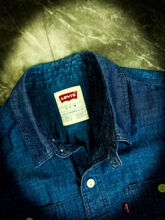 Nowa Męska Niebieska Dżinsowa Koszula «Levi’s» Jeans / S