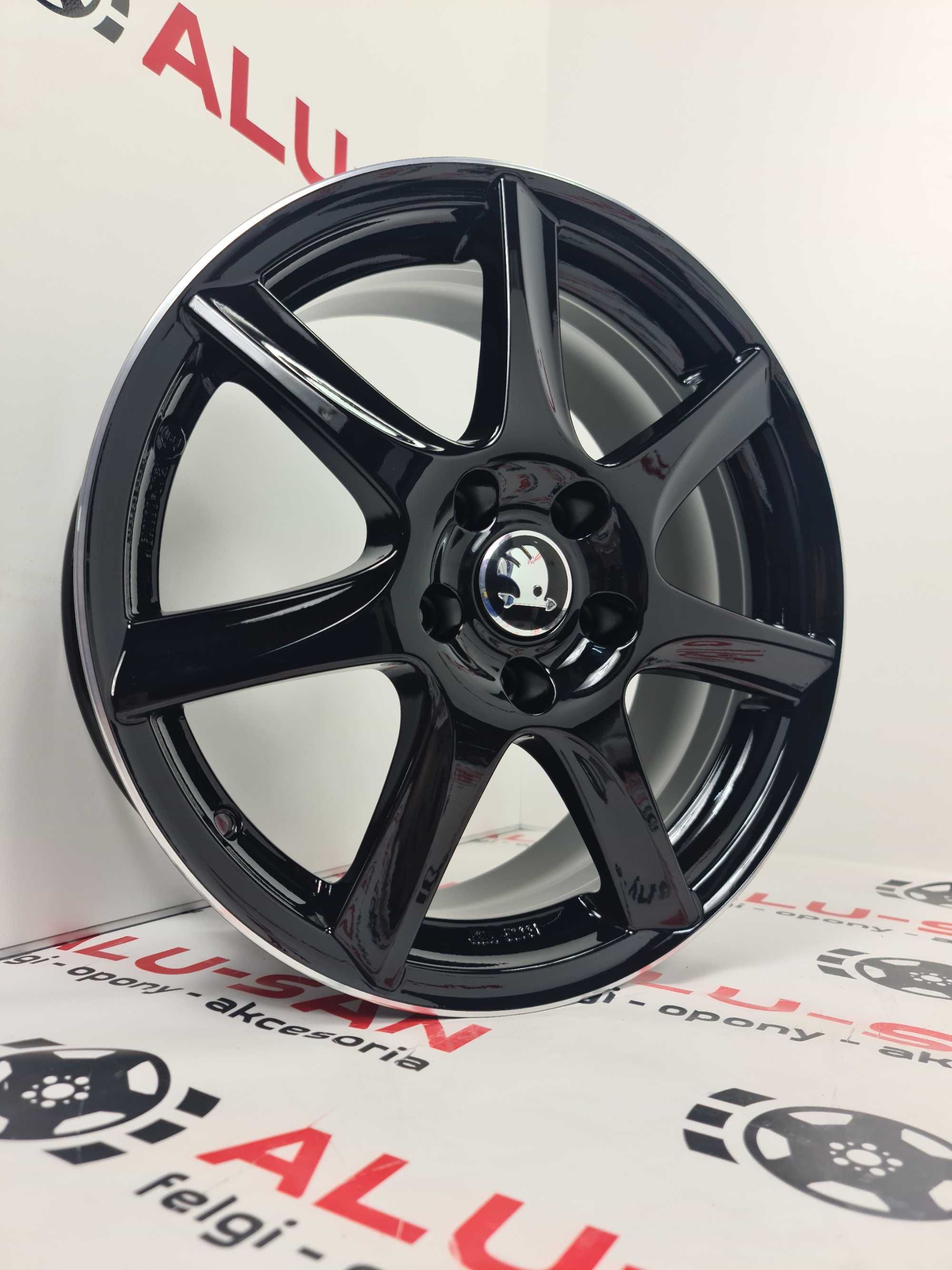 Nowe alufelgi SKODA 17" 5x112 SUPERB I 1 II 2 III 3 YETI Czarne