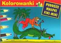 Malowanka - Podróże małpki Fiki - Miki. Krokodyl G&P - Ireneusz Woliń