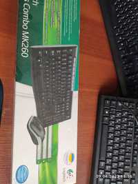 Комплект беспроводной клавиатура и мышь logitech MK260