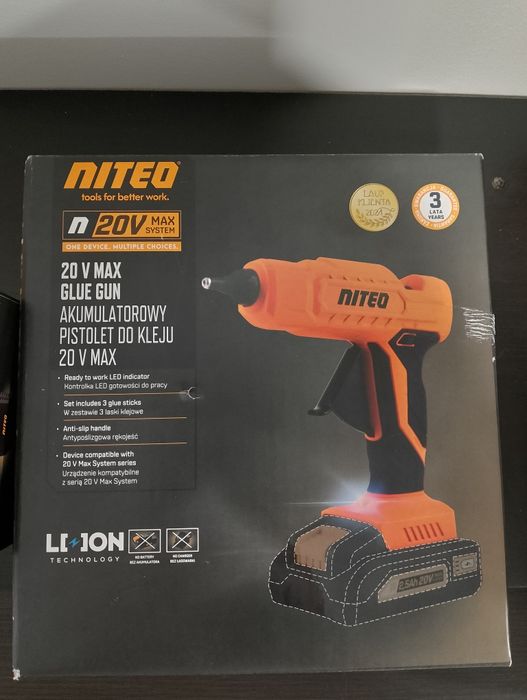 Pistolet do kleju akumulatorowy Niteo