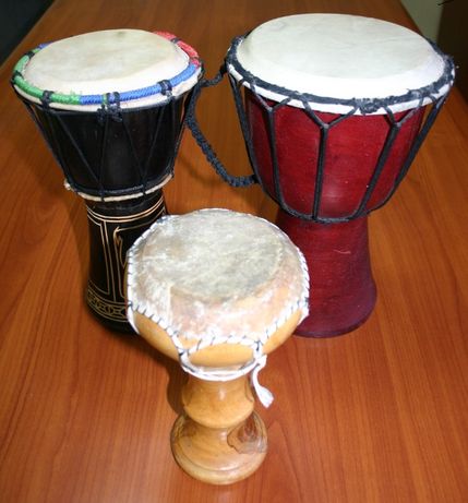 Африканские национальные ударные инструменты. Джембе и дарбука.