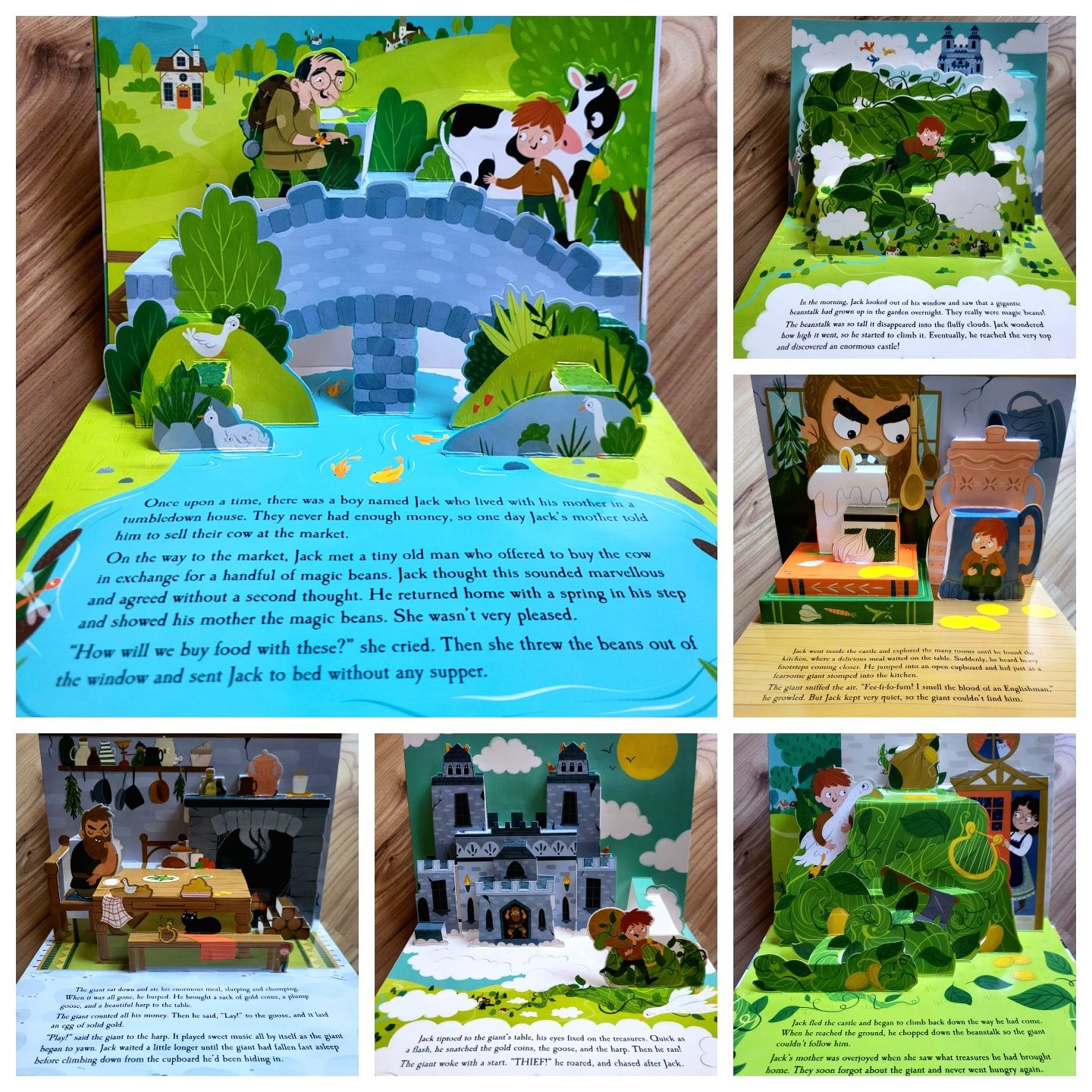 Jack and the Beanstalk Pop-Up Book z kodem QR Jaś Fasola po angielsku