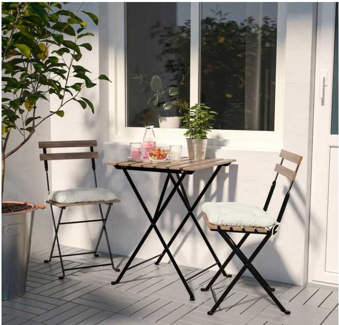 Mesa de exterior com 2 cadeiras (almofadas incluídas), TÄRNÖ ikea