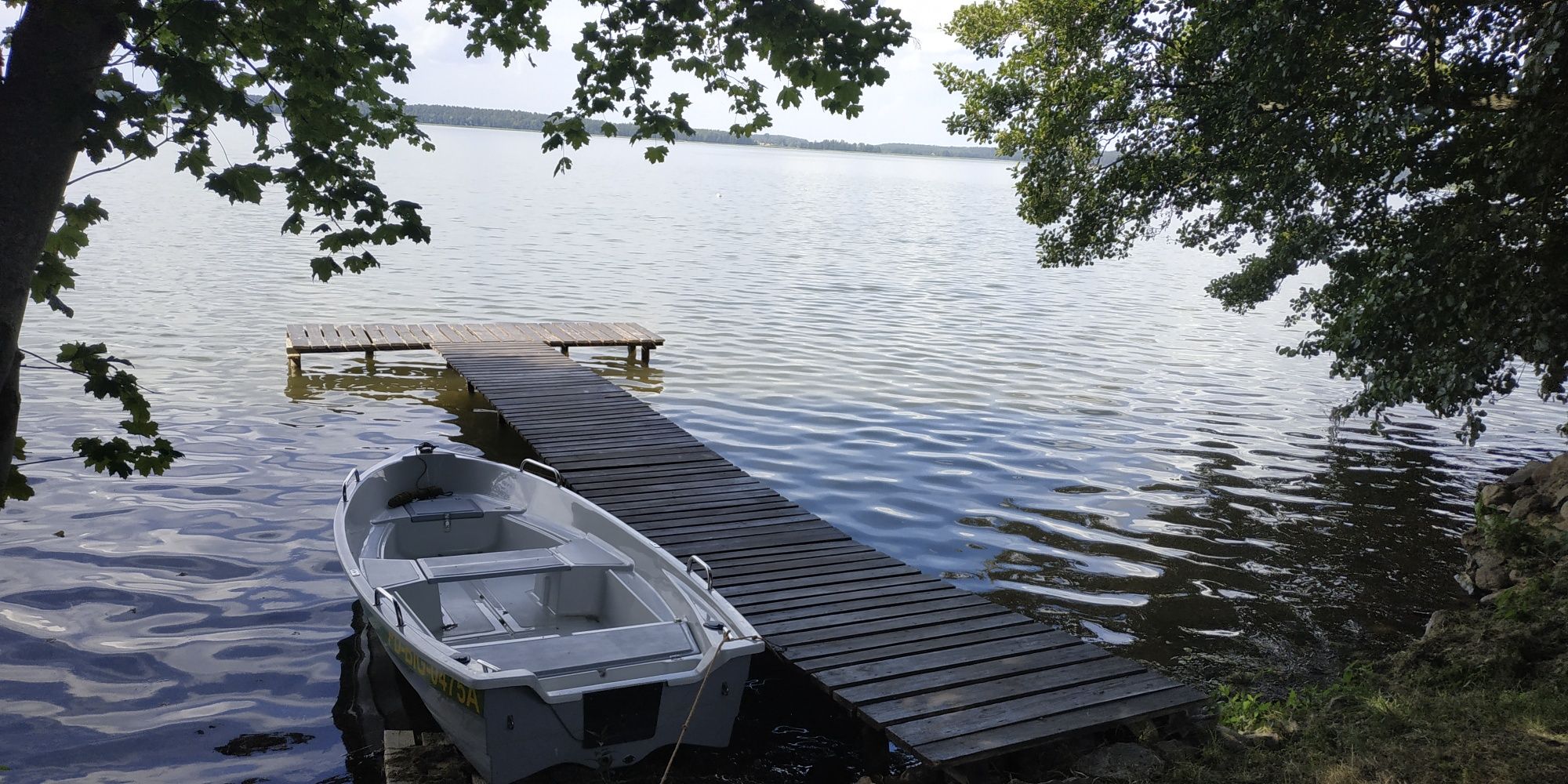 Domek, Mazury, linia brzegowa łodka w cenie